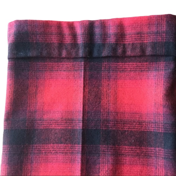 PINK TARTAN Buffalo Plaid Wool Pants - High Waist - Size 8 - Picture 4 of 5